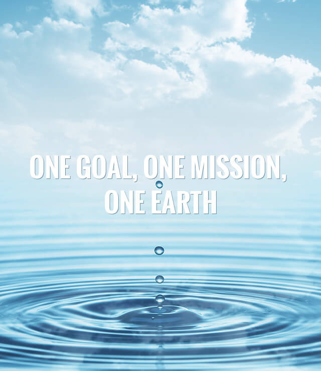 ONE GOAL, ONE MISSION,  ONE EARTH